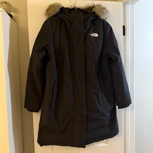 The North Face Black Arctic Parka with Fur Hood
